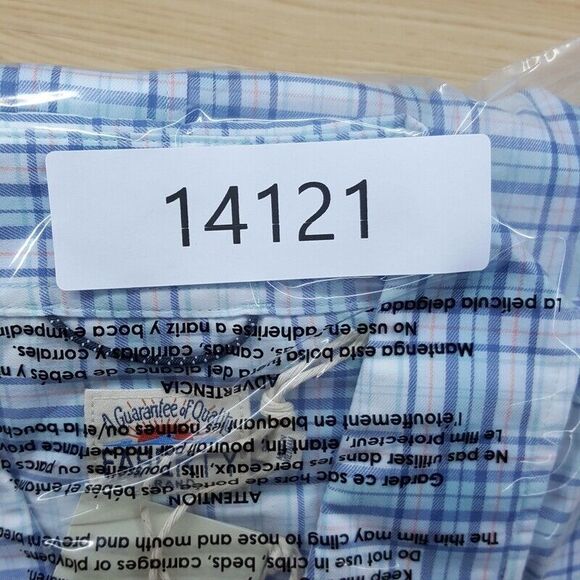 FAHERTY Shirt Mens Small White Check Button Up MOVEMENT Edgewater Plaid $158 - Picture 9 of 9